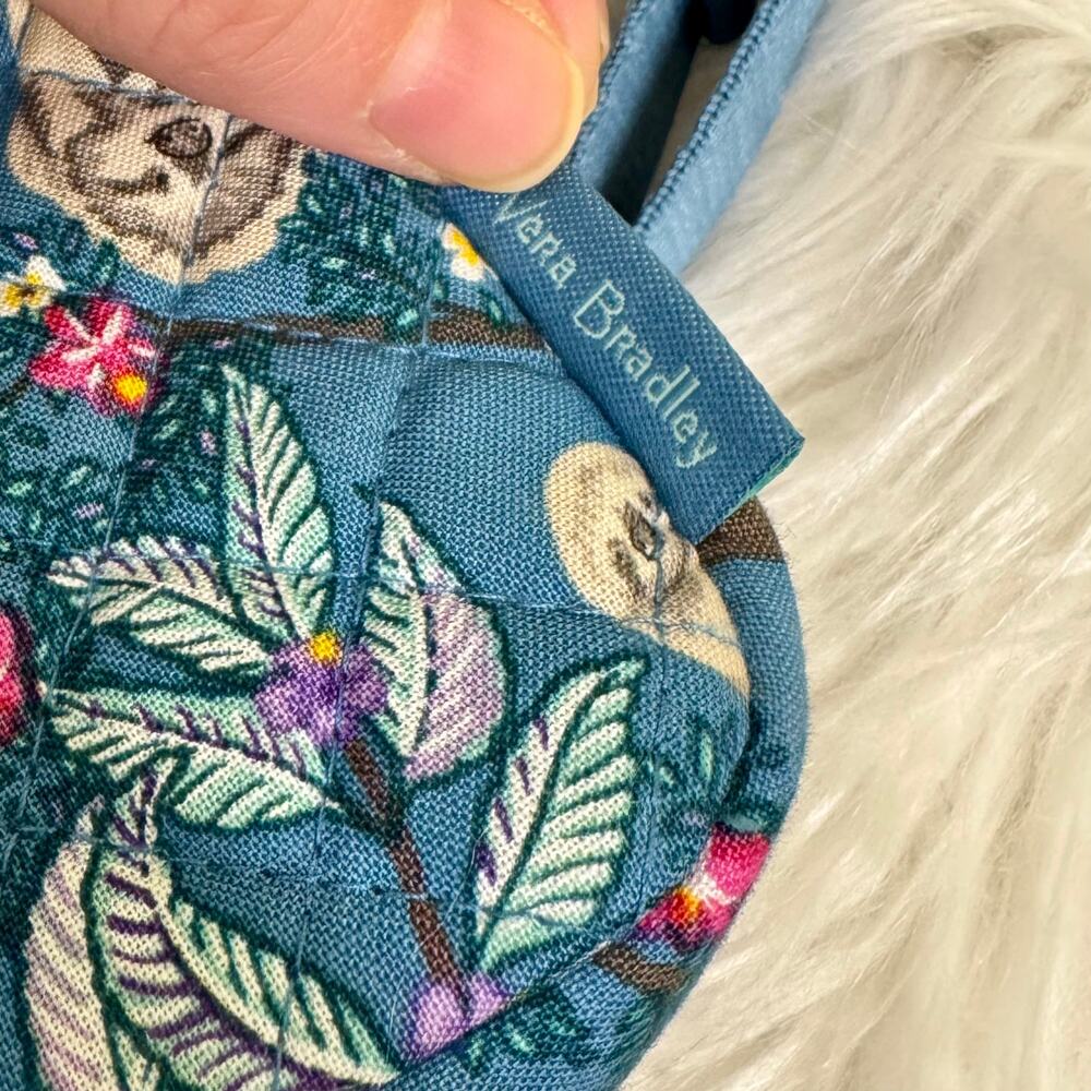 Vera Bradley RFID Mini Hipster Crossbody Bag Hanging Around Sloth Travel - Picture 12 of 14